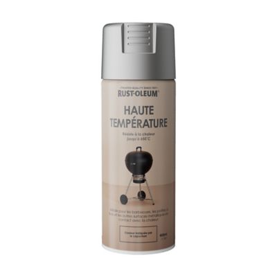 Aérosol haute-température Rust-Oleum gris fonte mat 400ml