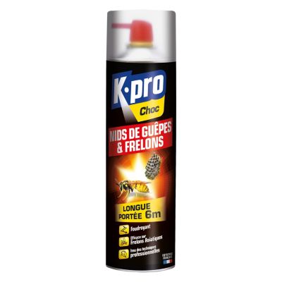 Aérosol nid de guêpe et frelon Kapo 500 mL