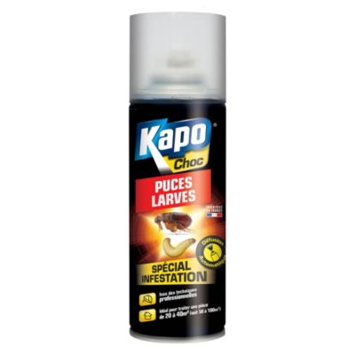 Aérosol puces et larves Kapo 200ml, 20 à 40 m2