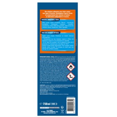 Aérosol tous volants mouches, moustiques, taons Kapo 750ml