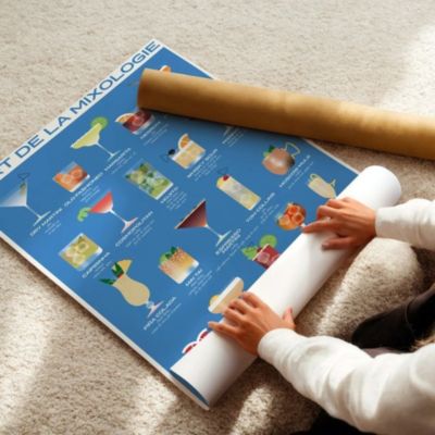 Affiche 50x70 cm - L'Art de la Mixologie - LA CARTE DES VINS SVP