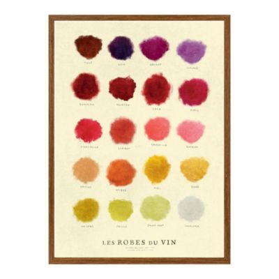 Affiche 50x70 cm - Les Robes du Vin - LA CARTE DES VINS SVP