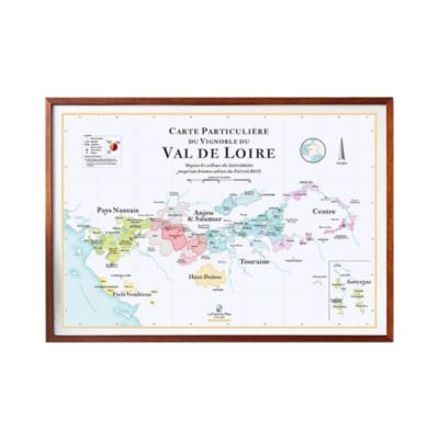 Affiche 70x50 cm - La Carte des Vins de Loire - LA CARTE DES VINS SVP