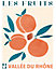 Affiche Abricot fruits l.40 x H.50 cm orange et bleu