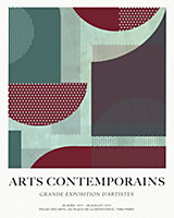 Affiche Art contemporain multicouleur Dada Art l.40 x H.50 cm
