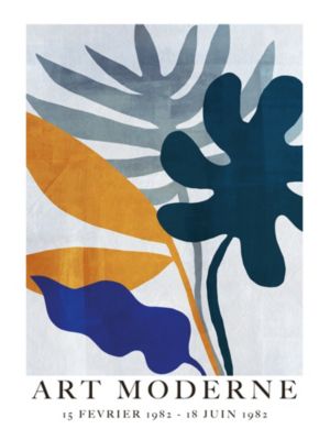 Affiche Art moderne bleu Dada Art l.30 x H.40 cm