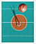 Affiche Basket-ball bleu Dada Art l.40 x H.50 cm