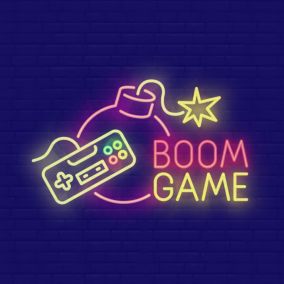 Affiche Boom games multicouleur Dada Art l.30 x H.30 cm
