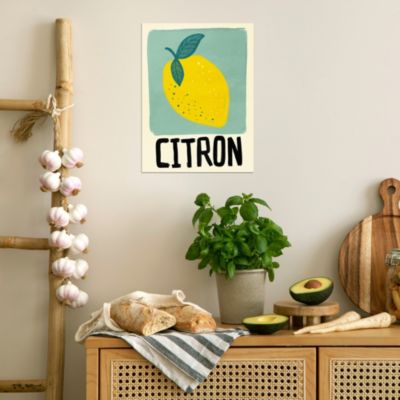 Affiche citron jaune l.30 x H.40 cm Dada Art