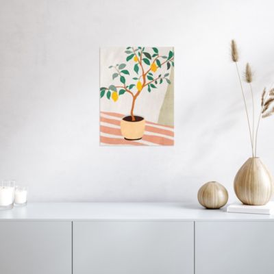 Affiche citronnier Dada Art l.30 x H.40 cm multicolore