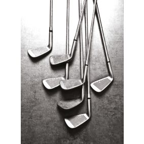 Affiche club de golf noir et blanc L.50 x H.70cm Dada Art