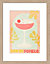 Affiche Daikiri rose Dada Art l.24 x H.30 cm