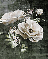 Affiche décorative fleurs vintage l.40 x H.50 cm