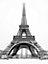 Affiche décorative Tour Eiffel l.30 x H.40 cm