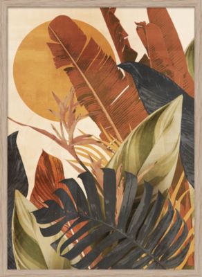 Affiche feuilles terracotta L.50 x H.70cm Dada Art