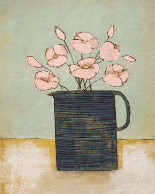 Affiche fleurs rose vase vintage l.24 x l.30 cm Dada Art