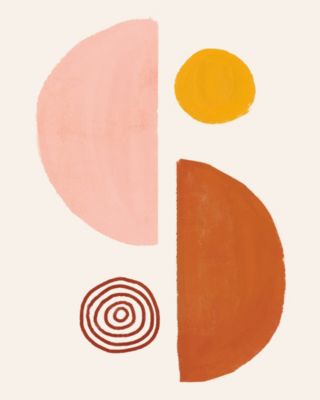 Affiche formes géométriques colorées l.24 x l.30 cm Dada Art