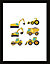 Affiche Gear jaune Dada Art l.30 x H.40 cm