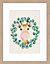 Affiche Girafe enfant multicouleur Dada Art l.24 x H.30 cm