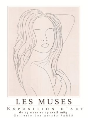 Affiche " les muses " l.30 x H.40 cm Dada Art