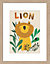 Affiche lion Child multicouleur Dada Art l.24 x H.30 cm
