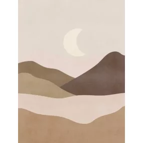 Affiche lune dunes Dada Art l.30 x H.40 cm