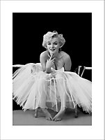 Affiche Marilyne 60 x 80 cm noir et blanc