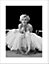 Affiche Marilyne 60 x 80 cm noir et blanc