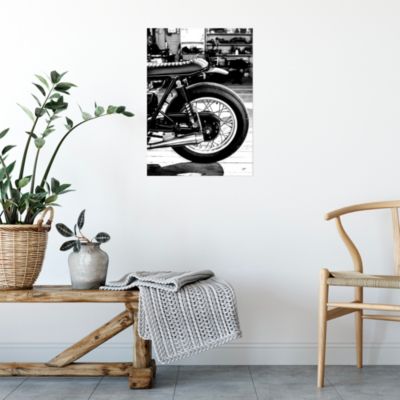 Affiche moto noir et blanc L.50 x H.70cm Dada Art