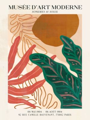 Affiche musée multicouleur Dada Art l.30 x H.40 cm