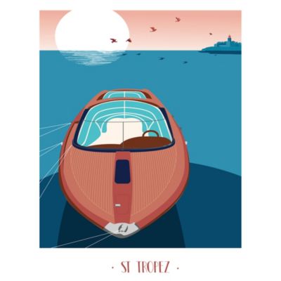 Pont vers la Plage Affiche Plage | Poster Store FR