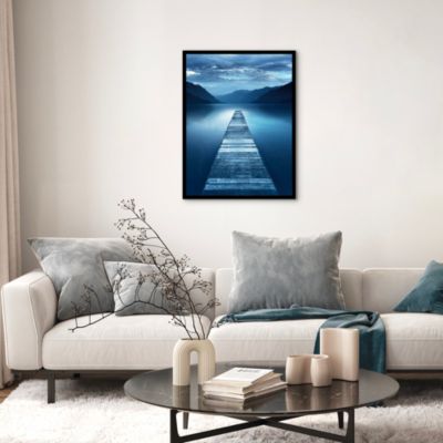 Affiche Pontoon Night bleu Dada Art l.60 x H.80 cm