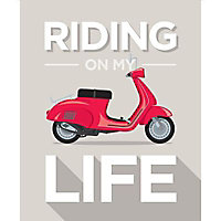 Affiche Riding on my life 40 x 50 cm