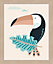 Affiche Toucan multicouleur Dada Art l.24 x H.30 cm