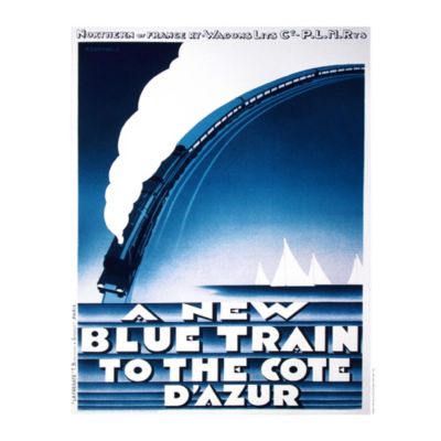 Affiche Sea Ife Bleu Dada Art L.40 X H.50 Cm