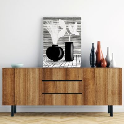 Affiche vases noir Dada Art L.40 x l.30 cm