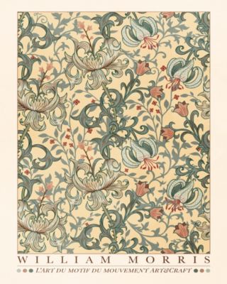Affiche William Morris jaune Dada Art l.40 x H.50 cm