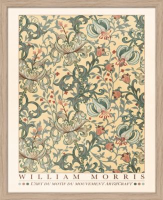 Affiche William Morris jaune Dada Art l.40 x H.50 cm