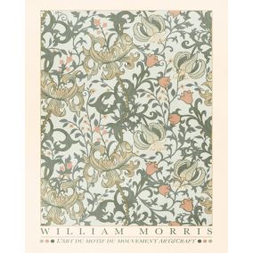 Affiche William Morris l'art du motif du mouvement art & craft botanique Dada Art l.40 x H.50 cm