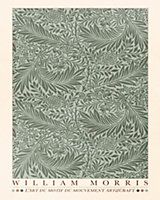Affiche William Morris vert foncé Dada Art l.40 x H.50 cm