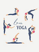 Affiche yoga Dada Art l.60 x H.80 cm