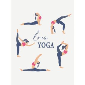 Affiche yoga Dada Art l.60 x H.80 cm