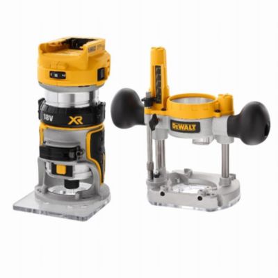 Affleureuse défonceuse 18V XR DCW604NT (sans batterie ni chargeur) en coffret T-STAK - DEWALT - DCW604NT-XJ
