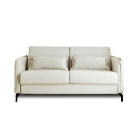 Agate - canapé 3 places convertible - couchage quotidien - matelas 14 cm - en velours - Lisa Design