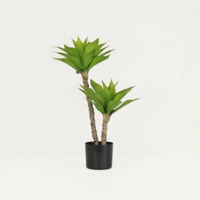 Agave artificiel en pot  vert 80cm