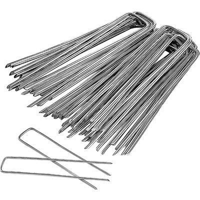 Agrafes pour gazon artificiel, 150 piquets , mailles anti-herbe, piquets de camping sol dur, clous de jardin,150x30mm , 2,5mm