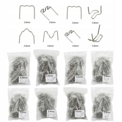 Agrafes pour Soudure Plastique Forme S 0,8 mm - 100 Pièces, Haute Résistance, Réparation Auto - DIY
