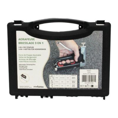 Agrafeuse 3 en 1 manuelle FISHTEC clouage agrafage mural et cable structure metal
