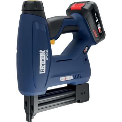 Agrafeuse a batterie 18V pour 53/8-20mm - 8/15-20mm - RAPID - BTX553 -Coffret + batterie 2.5Ah + chargeur