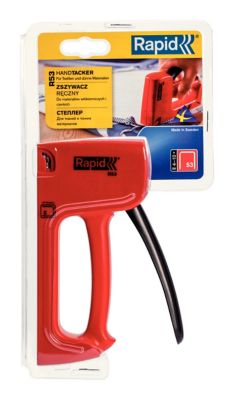 Agrafeuse manuelle Rapid R53 Plastique ABS, polyamide (PA) et polychlorure de vinyle (PVC)